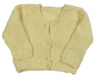 Žltý žinylkový prepínaci sveter