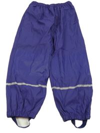 Tmavofialové nepromokavé podšité kalhoty lupilu