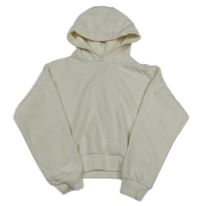 Smetanová oversize crop mikina s kapucí F&F