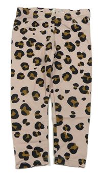 Ružové legíny s leopardím vzorom H&M
