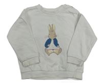 Biela mikina s králíkem - Peter Rabbit M&S