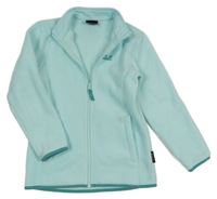 Světlemodrá fleecová propínací funkční mikina Jack Wolfskin