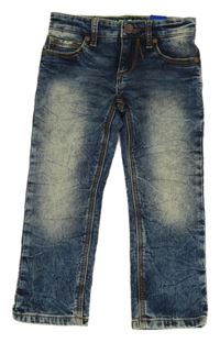 Nové - Tmavomodré teplákové slim fit rifle Blue Ridge