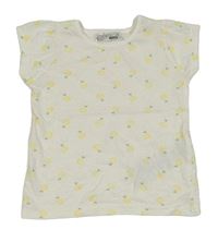 Smotanové tričko s citrónmi Ergee