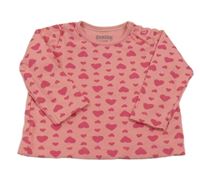 Růžové triko se srdíčky Lupilu