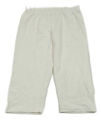 Biele trblietavé capri legíny Yigga