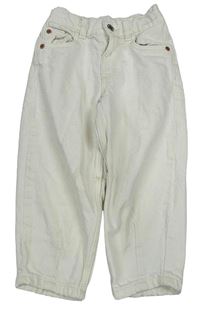 Bílé mom crop rifle Zara