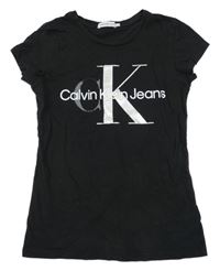 Čierne tričko s logom Calvin Klein