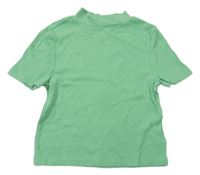 Zelené rebrované crop tričko Tom Tailor