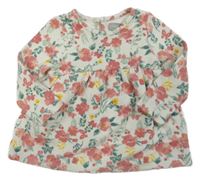 Smotanová kvetovaná tunika Primark