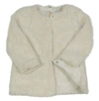 Smotanová kožušinová podšitá bunda H&M