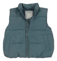 Zelená šušťáková zateplená vesta Matalan