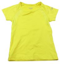 Žlté funkčné športové tričko