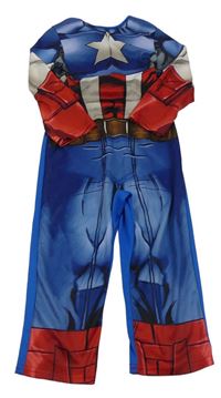 Kockovaným - Modro-červený overal - superhrdina Marvel