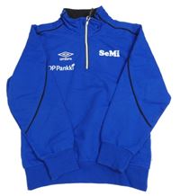 Zafírová mikina s nápisom Umbro