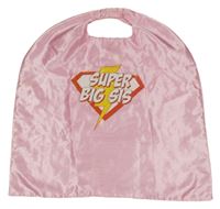 Kostým - růžový saténový plášť s nápisem 