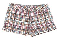 Bielo-farebné kockované kraťasy alive