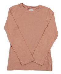 Ružové rebrované tričko Next