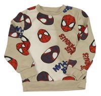 Béžová mikina so Spidermanem Primark
