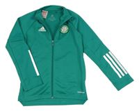 Zelená sportovní funkční mikina s logem - Celtic Adidas