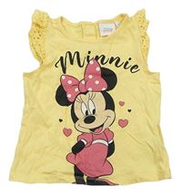 Žlté tričko s Minnie a madeirou Disney