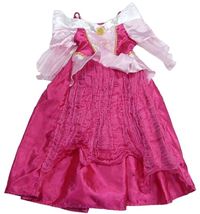 Kostým - Tmavorůžovo-růžové šaty - Růženka Disney