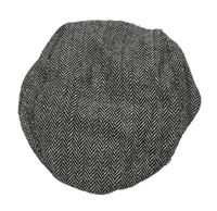 Šedo-černá vzorovaná vlněná bekovka zn. H&M