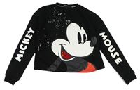 Čierna crop mikina s Mickeym Primark