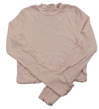 Ružové rebrované crop tričko s Hello Kitty H&M