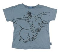 Šedomodré tričko s Dumbem Disney