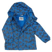 Modrá vodeodolná jarná bunda s Mickeym a kapucňou Orchestra