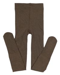 Hnědé zateplené punčocháče