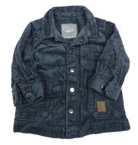 Tmavomodrá menšestrová košeľová bunda Next