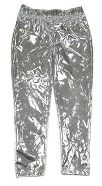 Strieborné lesklé legíny George