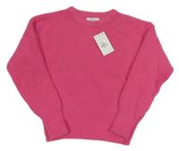 Nové - Fuchsiový svetr Primark