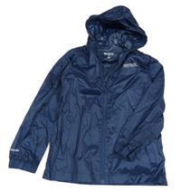 Tmavomodrá šušťáková jarná funkčná bunda s kapucňou Regatta