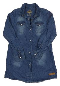 Tmavomodré ľahké rifľové šaty Pepperts