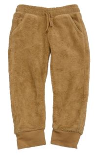 Hnedé plyšové tepláky F&F