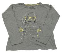 Sivé tričko s dívkou C&A