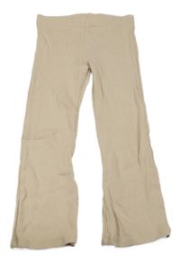 Béžové žebrované flare legíny F&F