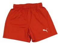 Červené športové kraťasy s logom Puma