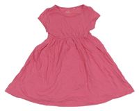 Ružovo-biele pruhované šaty Topolino