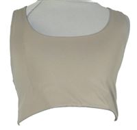 Dámsky béžový crop top H&M