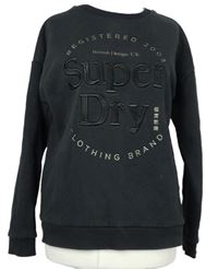 Dámska čierna mikina s logom Superdry