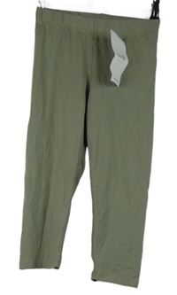 Nové - Dámské světlekhaki capri legíny Oodji vel. 32