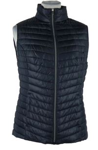 Dámská tmavomodrá prošívaná šusťáková zateplená vesta C&A