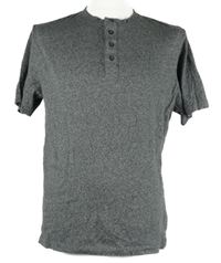 Pánské šedé melírované tričko Next 