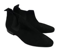 Pánske čierne semišové chelsea topánky Asos vel. 43