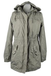 Dámská šedá šusťáková parka s kapucí Infinity 