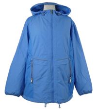 Dámská světlemodrá šusťáková jarní parka s kapucí Laura Torelli 